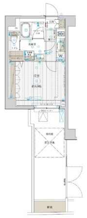 フュージョナル千住大橋の物件間取画像